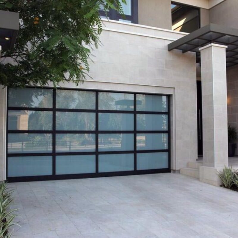 Aluma aluminum garage door style 01 installed by Ace's in San Francisco