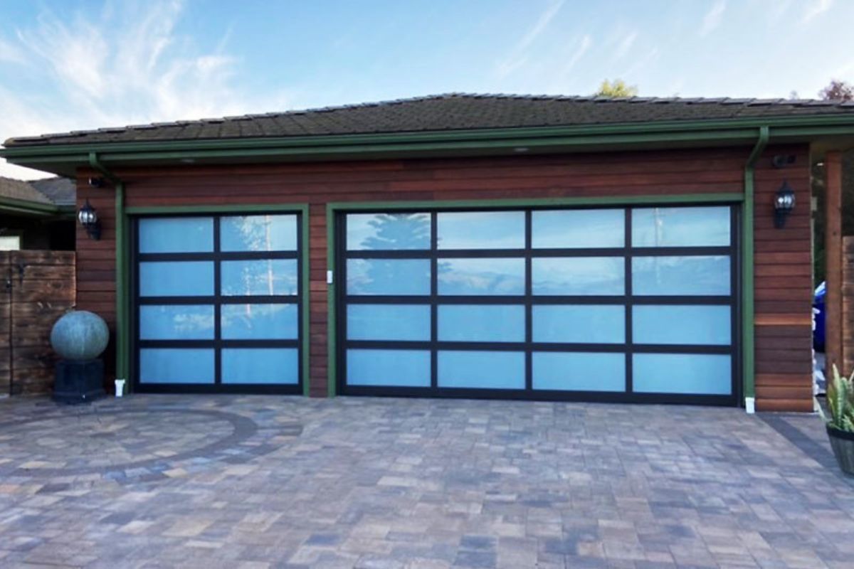 Aluma aluminum garage door style 02 sold by Ace's Garage Door in San Francisco
