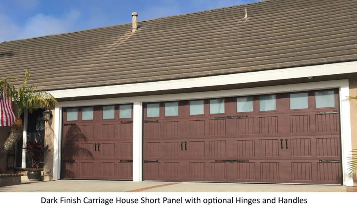 American carriage house style short panel garage door installed by Ace's San Francisco