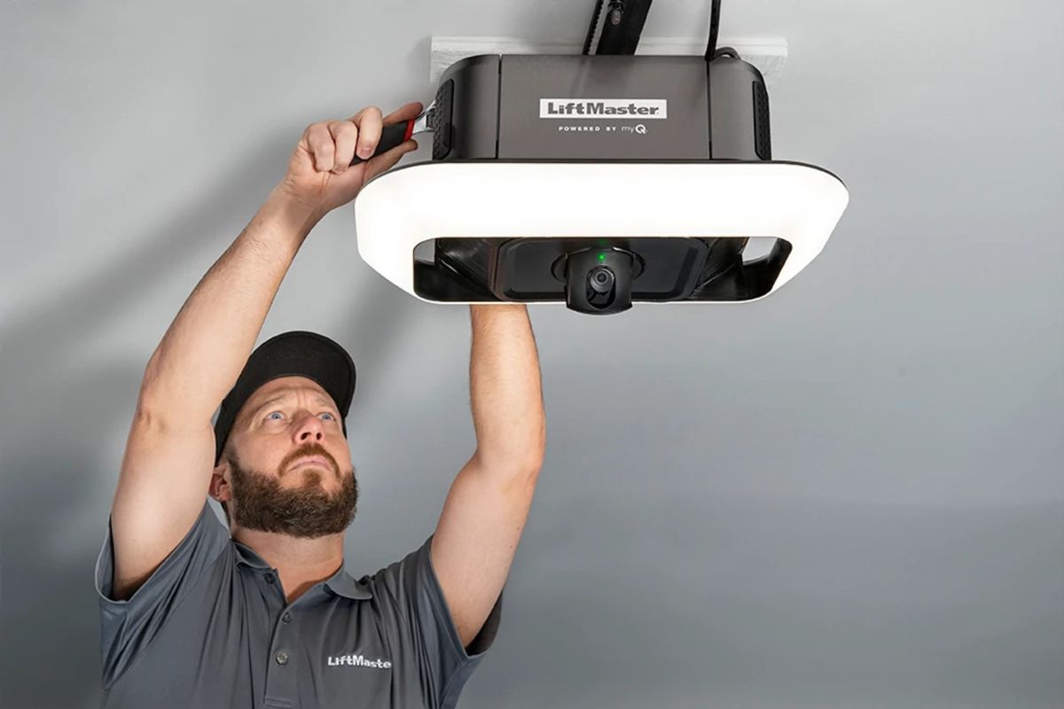 LiftMaster residential garage door opener installed by Ace's in San Francisco